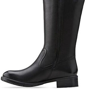 Clarks Swansea Bridge Tall Riding Boot Black size 6